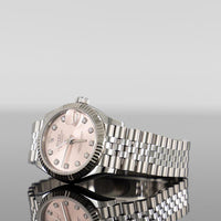 Rolex Datejust 31mm Steel Pink Diamond Dial Jubilee 278274 2