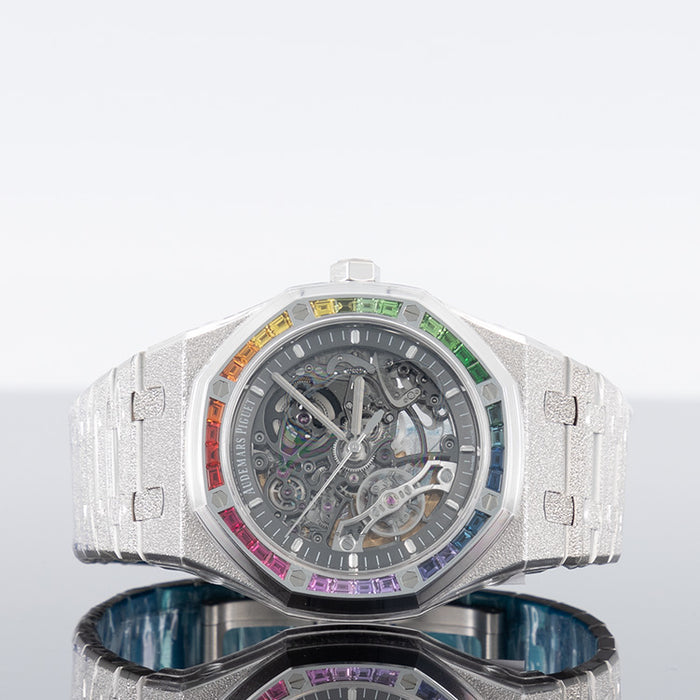 Audemars Piguet Royal Oak Frosted Rainbow Skeleton 41mm White Gold 15412BC.YG.1224BC.03