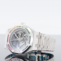 Audemars Piguet Royal Oak Frosted Rainbow Skeleton 41mm White Gold 15412BC.YG.1224BC.03 2