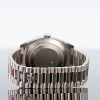 Rolex Day-Date 40mm White Gold Blue Roman Dial 228239 5
