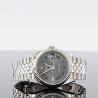 Rolex Datejust 36mm Steel Jubilee Fluted Wimbledon Dial 126234 1