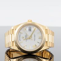 Rolex Day-Date 40mm Yellow Gold White Roman Dial 228238 1