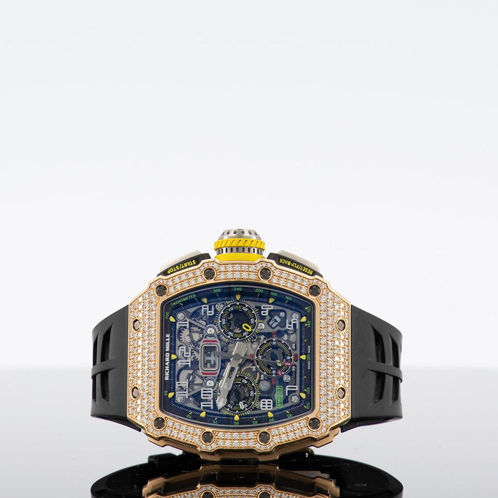 Richard Mille RM11 03 Rose Gold Titanium Diamond Fly Back